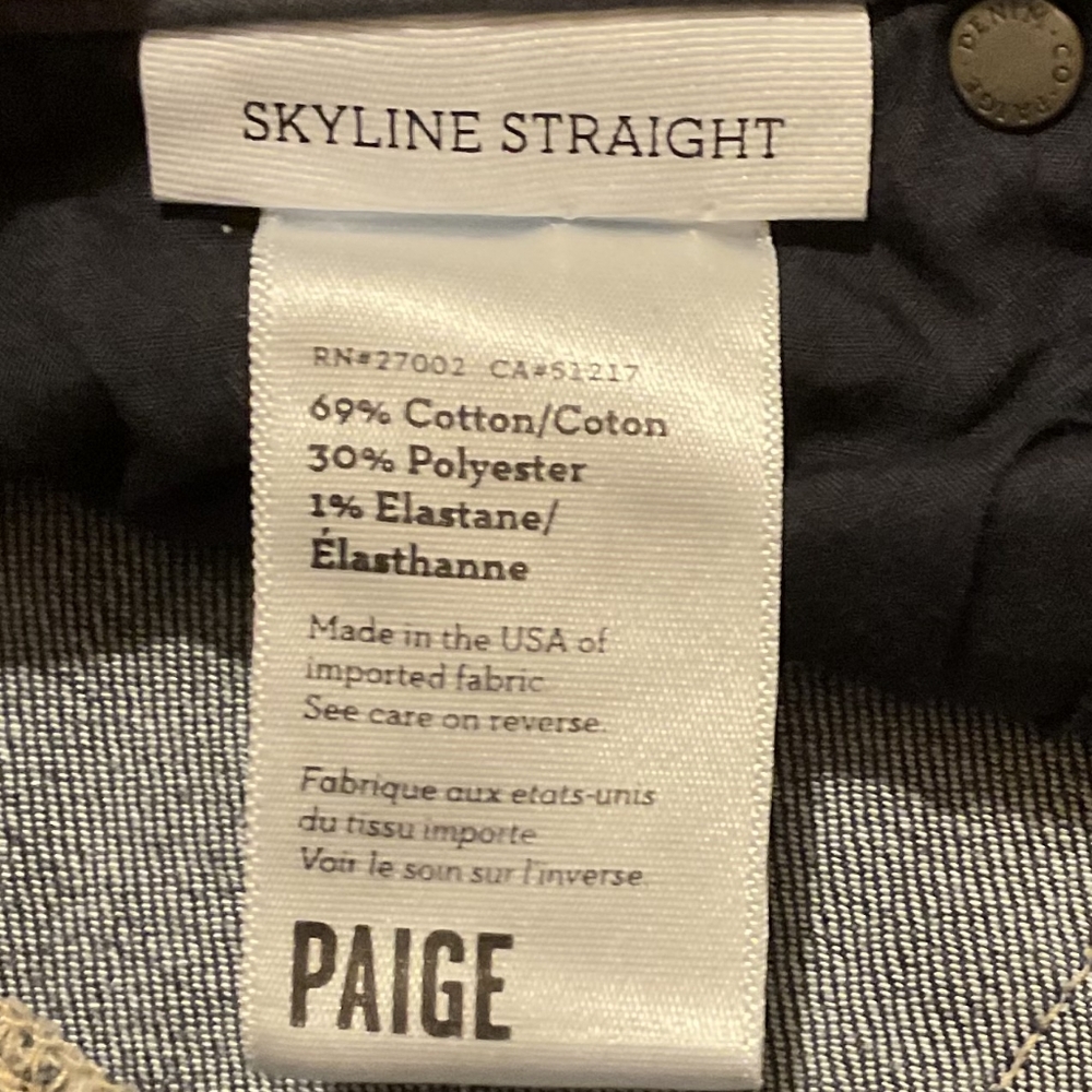 PAIGE Awesome "Skyline Straight" Skinny Jeans - Picture 6 of 6